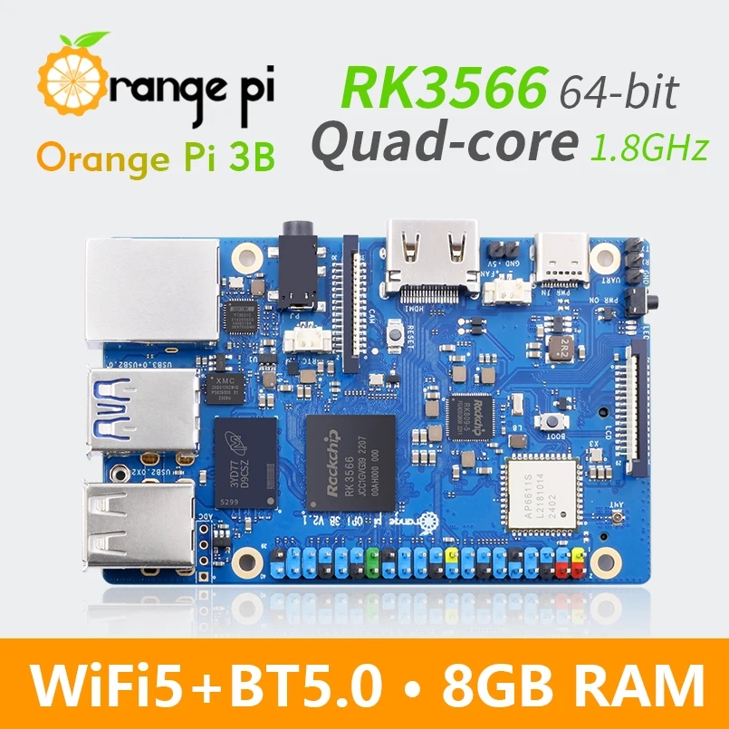 Orange Pi 3B 8GB 4GB 2GB Ram R - огляд і ціна Rockchip Rk3588 Development Board