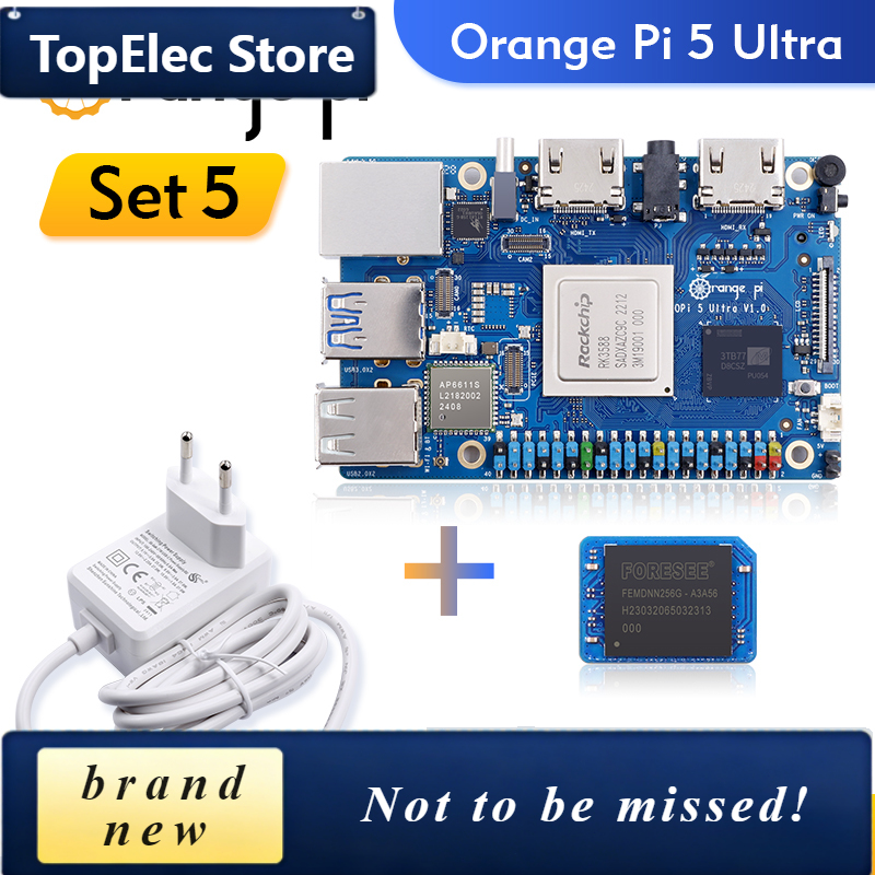 TopElec Orange Pi 5 Ultra + Po - огляд і ціна Rockchip Rk3588 Development Board