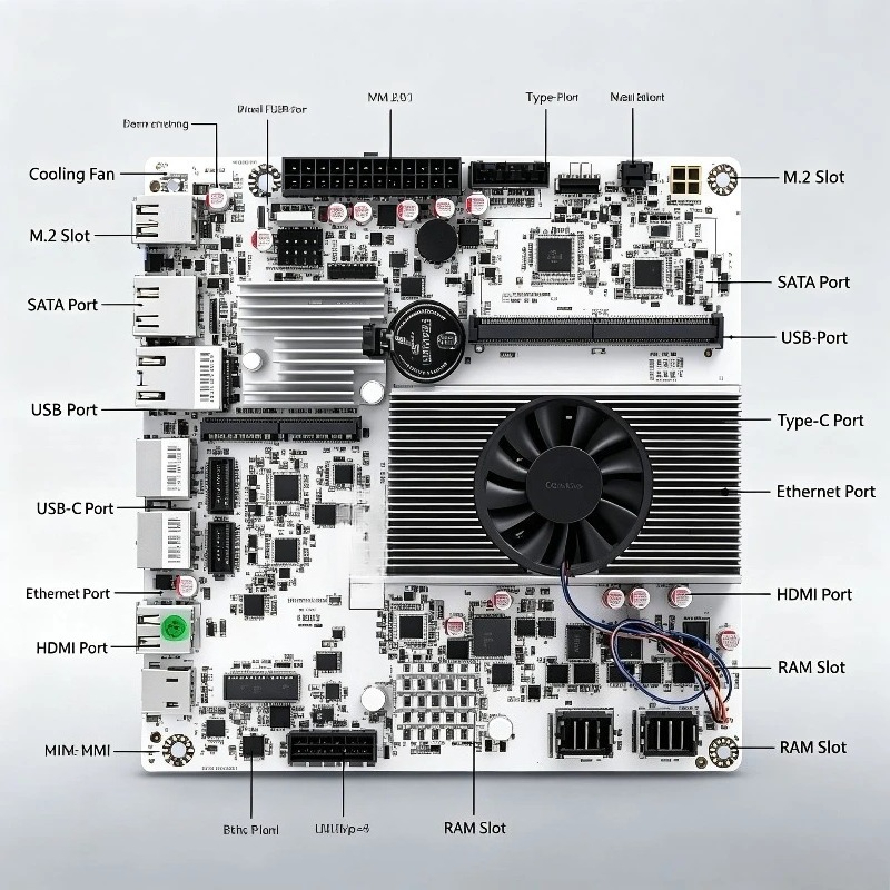 DDR5 RAM, Dual M.2 NVMe, 10Gbp - огляд і ціна Nas Motherboard 8 Sata Mini Itx
