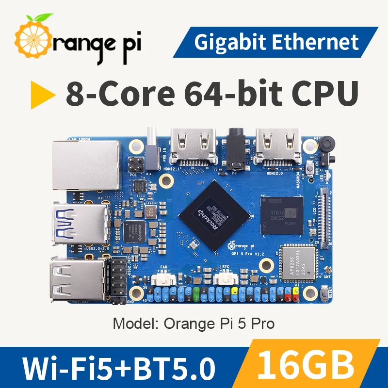 Orange Pi 5 Pro 16GB RAM Rockc - огляд і ціна Orange Pi 5 Plus 16Gb